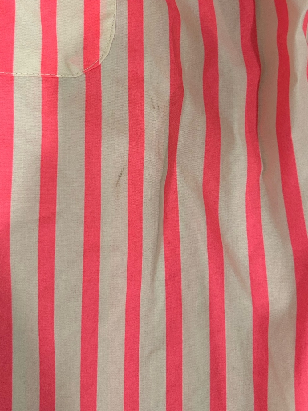 🚫 SOLD 🚫 A New Day Striped Neon Pink/Coral Collared Button Front Top Size Medium - Picture 7 of 7